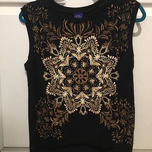 black tank top